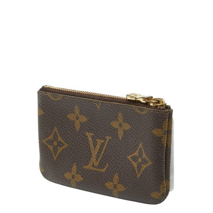 Louis Vuitton Monogram Pochette Cles Coin Case Key Purse Brown Leather 1 — view 2