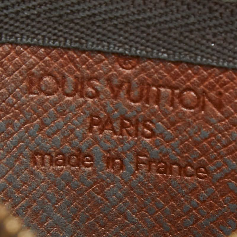 Louis Vuitton Monogram Pochette Cles Coin Case Key Purse Brown Leather 1 — view 8