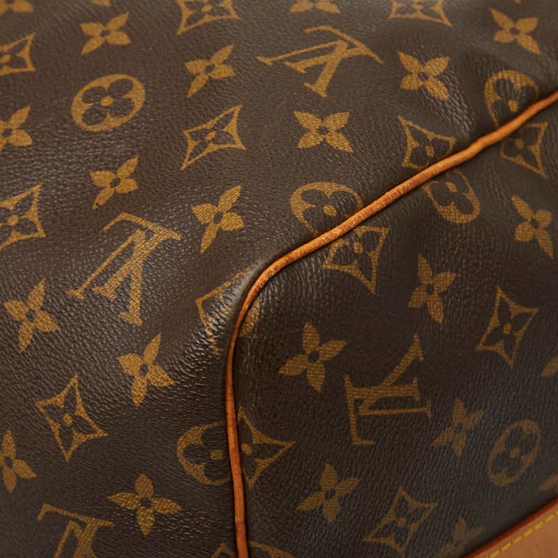Louis Vuitton Monogram Keepall Bandouliere 55 Boston Bag 2-Way Brown Leather — view 7