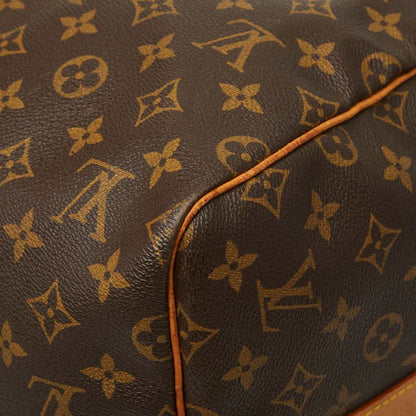 Louis Vuitton Monogram Keepall Bandouliere 55 Boston Bag 2-Way Brown Leather — view 7