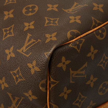 Louis Vuitton Monogram Keepall Bandouliere 55 Boston Bag 2-Way Brown Leather — view 5