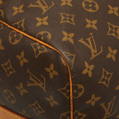 Louis Vuitton Monogram Keepall Bandouliere 55 Boston Bag 2-Way Brown Leather — view 4