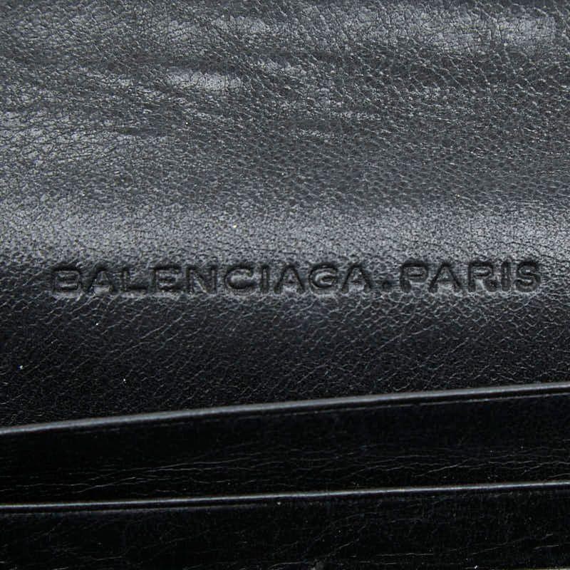 Balenciaga Classic Continental Bifold Wallet Black Leather — view 8