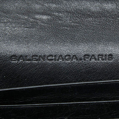 Balenciaga Classic Continental Bifold Wallet Black Leather — view 8