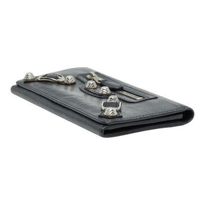 Balenciaga Classic Continental Bifold Wallet Black Leather — view 4