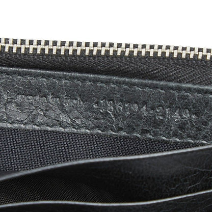 Balenciaga Classic Continental Bifold Wallet Black Leather — view 9