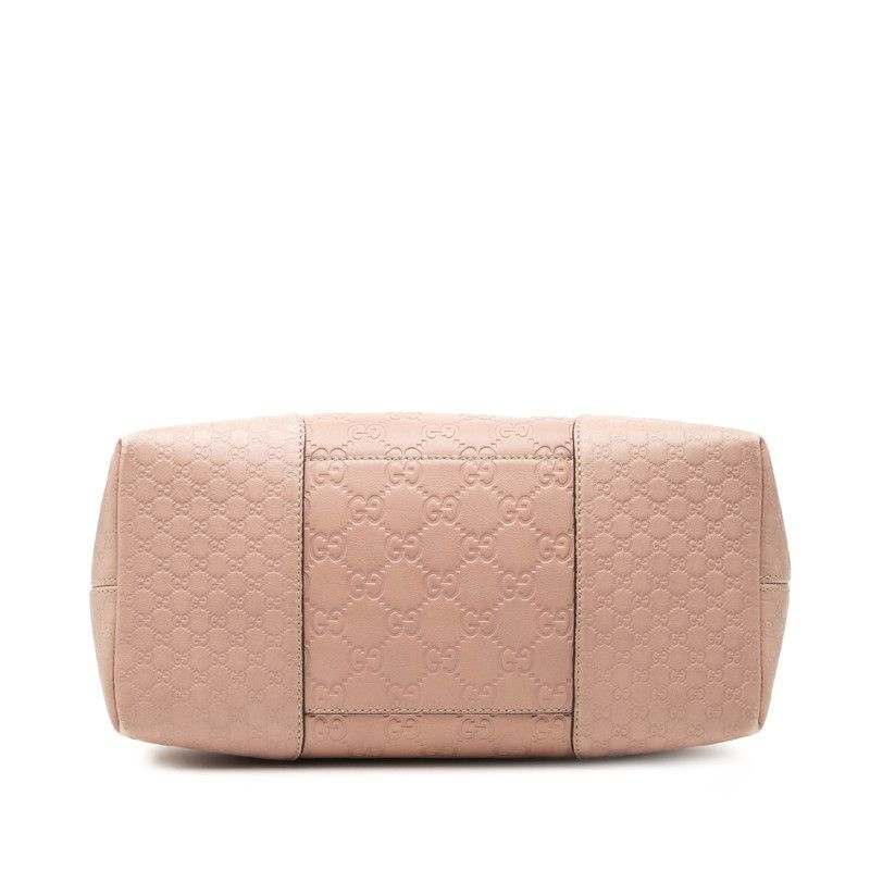 Gucci Guccissima 2-Way Shoulder Bag Pink Leather — view 3