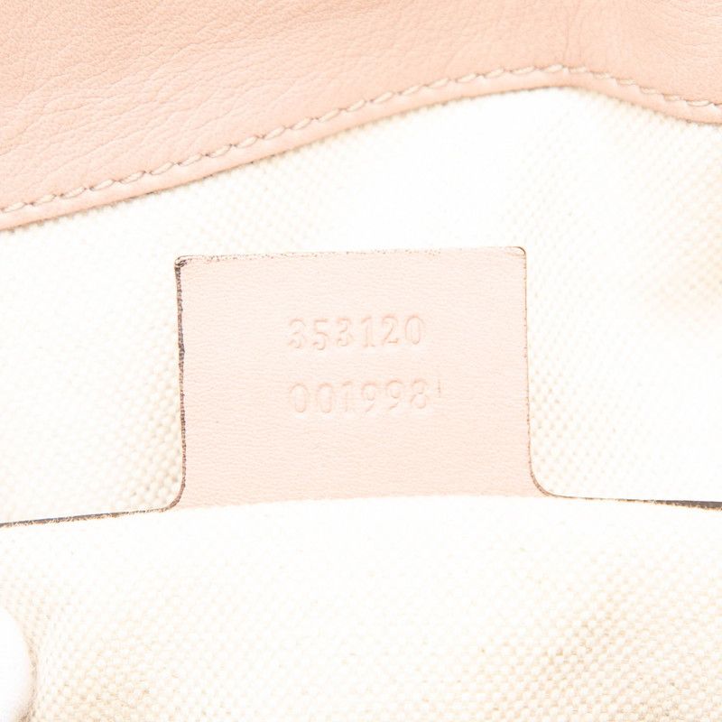 Gucci Guccissima 2-Way Shoulder Bag Pink Leather — view 6