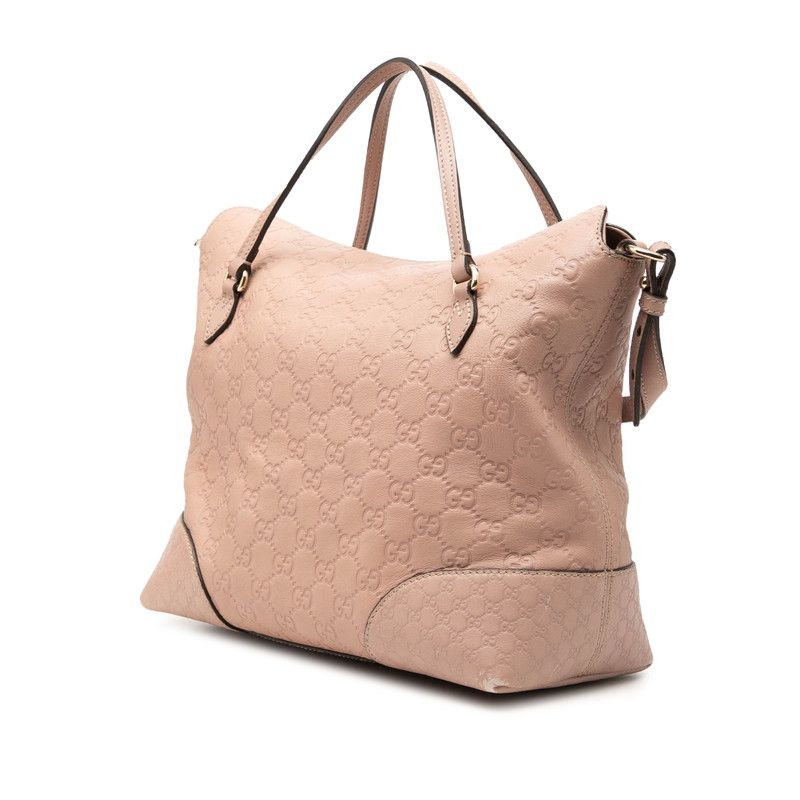 Gucci Guccissima 2-Way Shoulder Bag Pink Leather — view 2