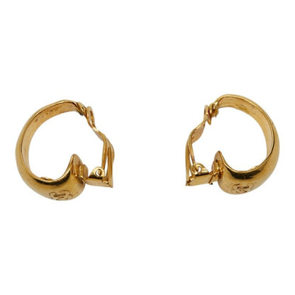 Chanel Vintage CC Logo Earrings Gold Plated — view 3