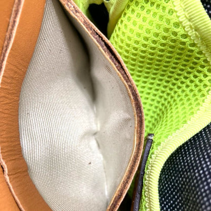 Loewe Neck Pouch Eye Nature Case Shoulder Bag Gray Black Light Yellow Canvas — view 8