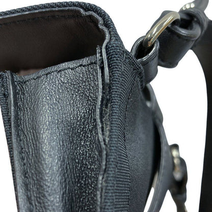 Fendi Pecan Baguette Slim Clutch Shoulder Bag 3way Black Canvas Leather — view 4