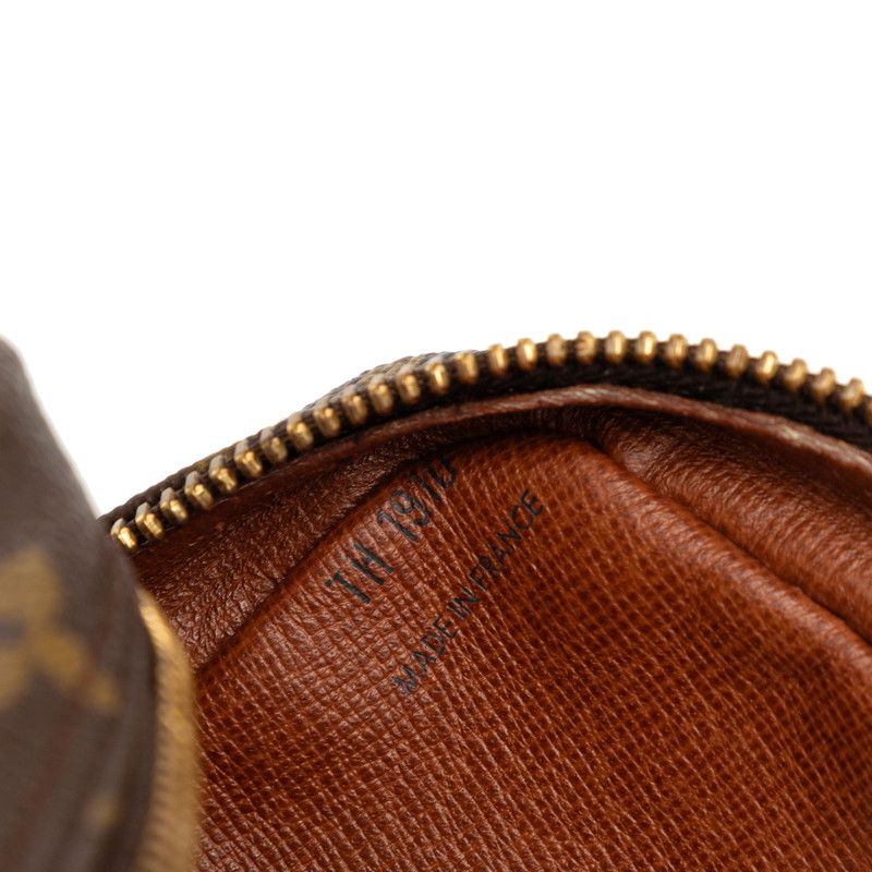Louis Vuitton Monogram Jeune Fille GM Crossbody Shoulder Bag Brown Leather — view 6