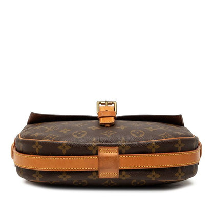 Louis Vuitton Monogram Jeune Fille GM Crossbody Shoulder Bag Brown Leather — view 3