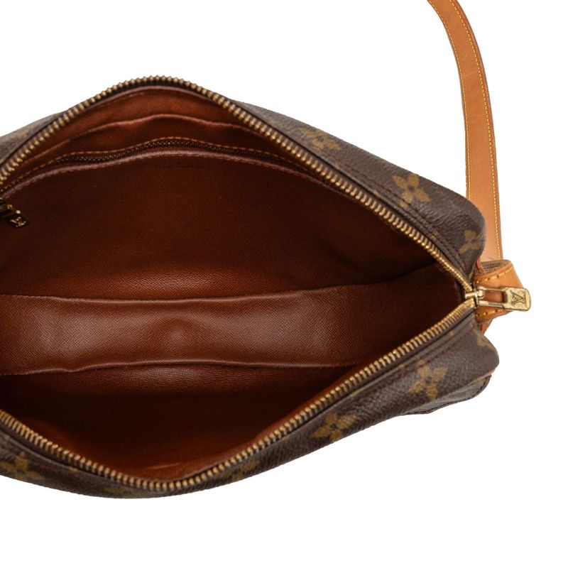 Louis Vuitton Monogram Jeune Fille GM Crossbody Shoulder Bag Brown Leather — view 4