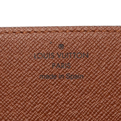 Louis Vuitton Monogram Envelope Carte de Visite Card Case Brown Leather — view 7