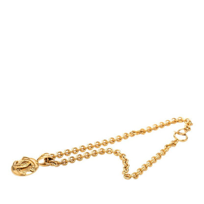 Chanel CC Logo Vintage Chain Pendant 94 Gold Plated