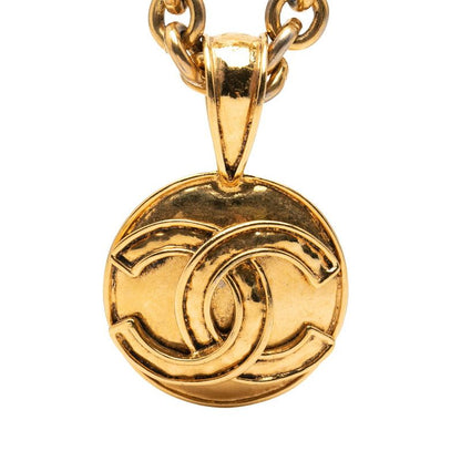 Chanel CC Logo Vintage Chain Pendant 94 Gold Plated — view 2