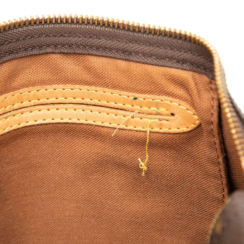 Louis Vuitton Monogram Speedy 30 Mini Boston Bag Brown Leather — view 4