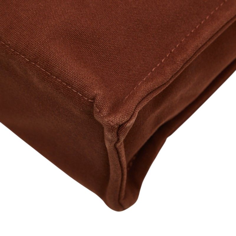 Hermes Fourre Tout MM Tote Brown Navy Canvas — view 6