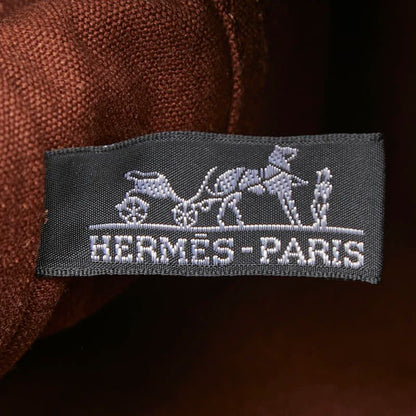 Hermes Fourre Tout MM Tote Brown Navy Canvas — view 9