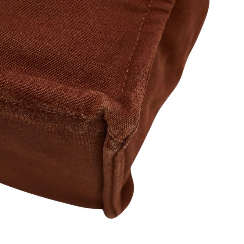 Hermes Fourre Tout GM Tote Brown Navy Canvas — view 4