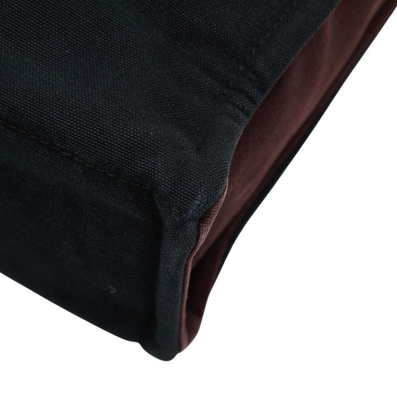 Hermes Fourre Tout MM Tote Wine Red Black Canvas — view 4