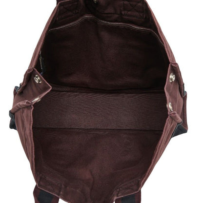 Hermes Fourre Tout MM Tote Wine Red Black Canvas — view 8