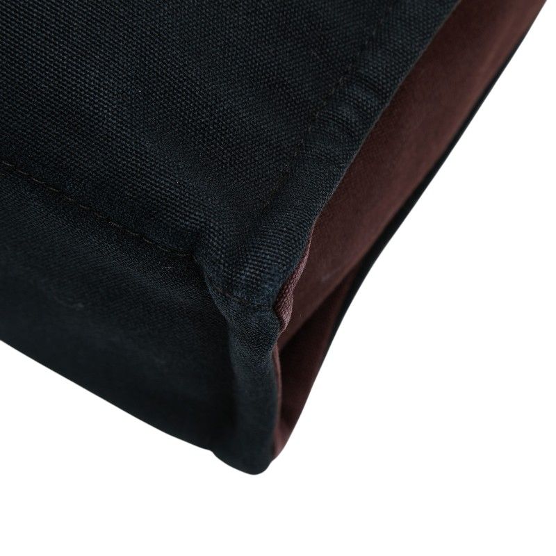 Hermes Fourre Tout MM Tote Wine Red Black Canvas — view 6