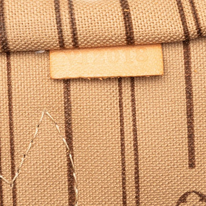 Louis Vuitton Monogram Neverfull MM Shoulder Bag Tote Brown Leather — view 6