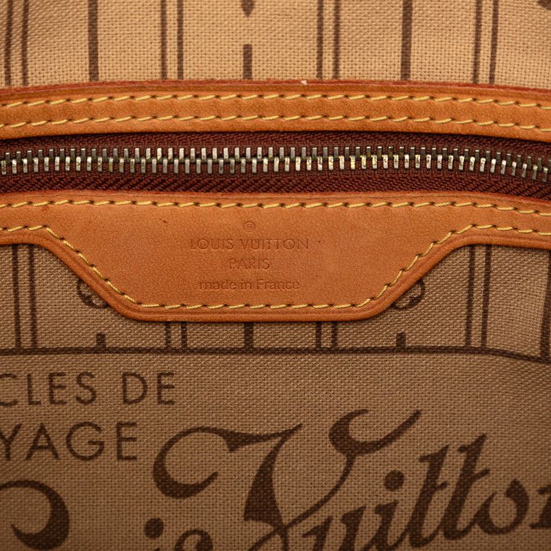 Louis Vuitton Monogram Neverfull PM Tote Brown Leather — view 6
