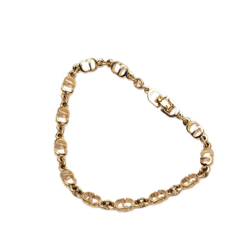 Dior CD Logo Bracelet Gold Plated