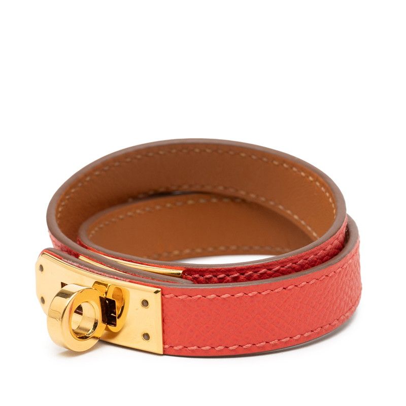 Hermes Kelly Double Tour T1 Bracelet Pink Gold Veau Epsom — view 2