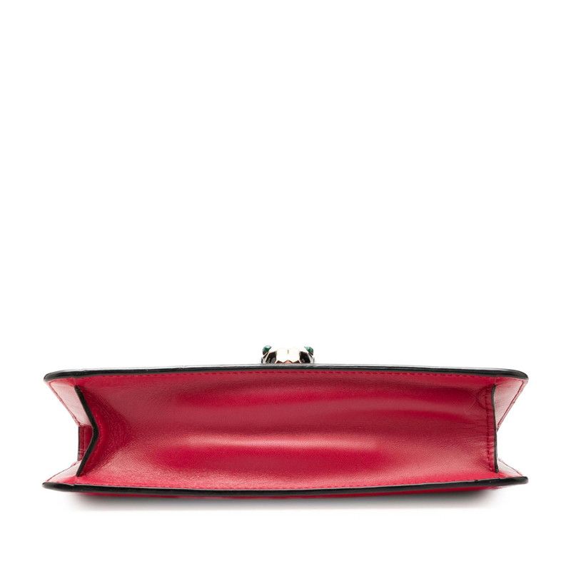 Bvlgari Serpenti Forever Chain Shoulder Bag Red Leather — view 3