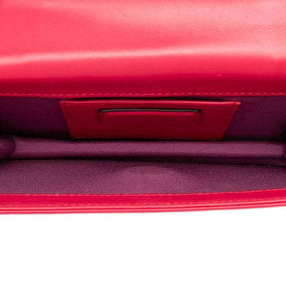 Bvlgari Serpenti Forever Chain Shoulder Bag Red Leather — view 4