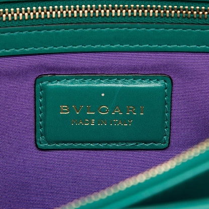 Bvlgari Serpenti Forever Chain Shoulder Bag Green Leather — view 5