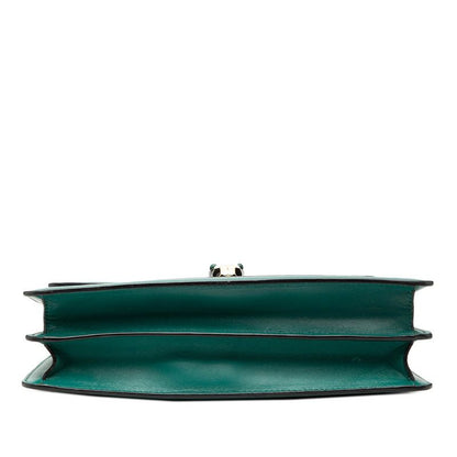 Bvlgari Serpenti Forever Chain Shoulder Bag Green Leather — view 3