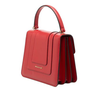 Bvlgari Serpenti Forever Chain Shoulder Bag 2-Way Red Leather — view 2