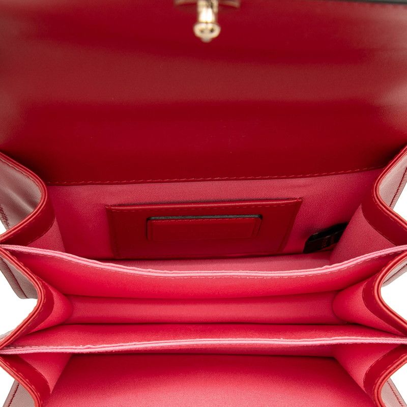 Bvlgari Serpenti Forever Chain Shoulder Bag 2-Way Red Leather — view 4