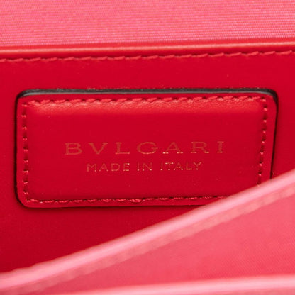 Bvlgari Serpenti Forever Chain Shoulder Bag 2-Way Red Leather — view 5