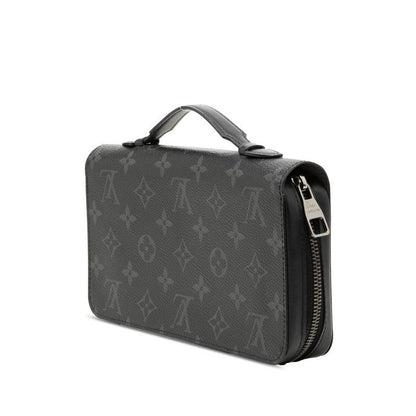 Louis Vuitton Monogram Eclipse Zippy XL Zip Around Wallet Black Leather — view 2