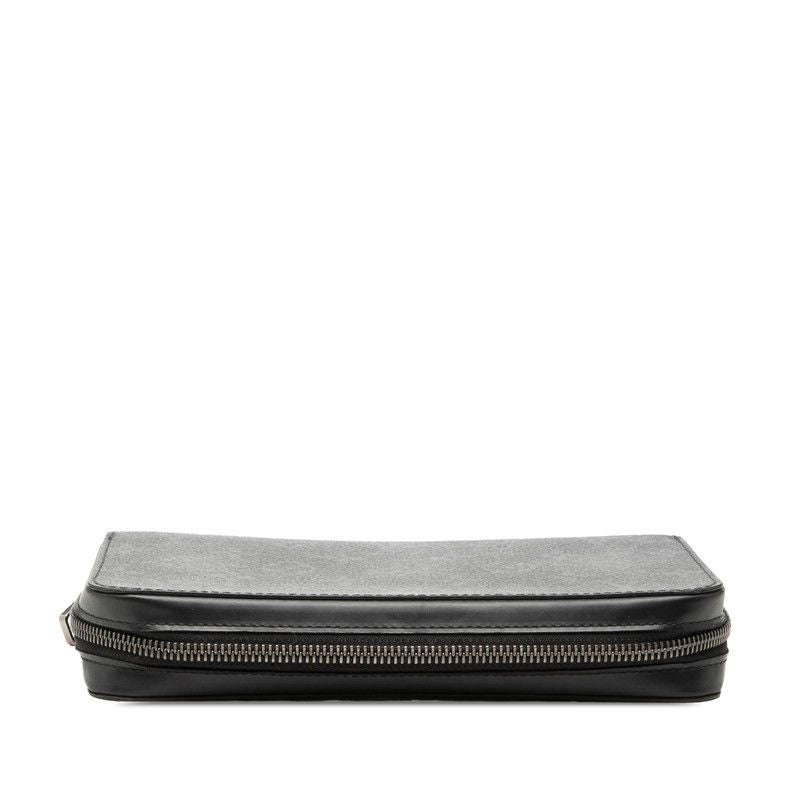Louis Vuitton Monogram Eclipse Zippy XL Zip Around Wallet Black Leather — view 3