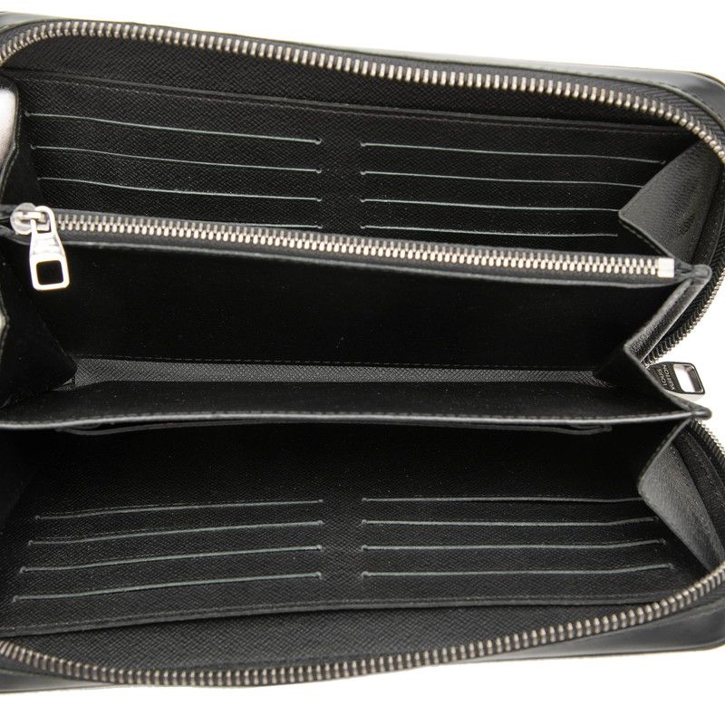 Louis Vuitton Monogram Eclipse Zippy XL Zip Around Wallet Black Leather — view 4
