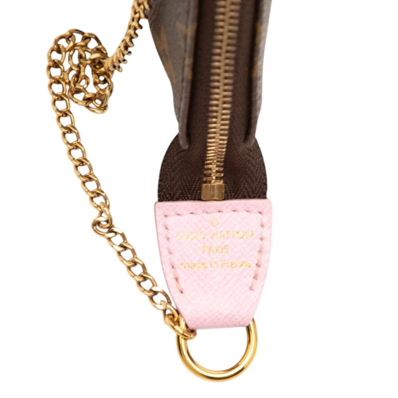Louis Vuitton Monogram Mini Pochette Cruise Collection Pouch Case Brown Multi — view 5