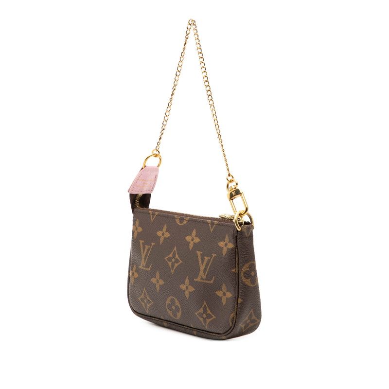 Louis Vuitton Monogram Mini Pochette Cruise Collection Pouch Case Brown Multi — view 2