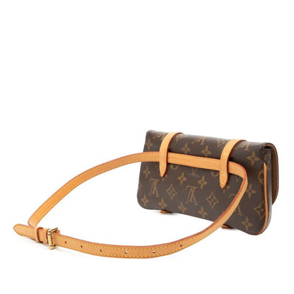 Louis Vuitton Monogram Pochette Marelle Belt Bag Brown Leather — view 2