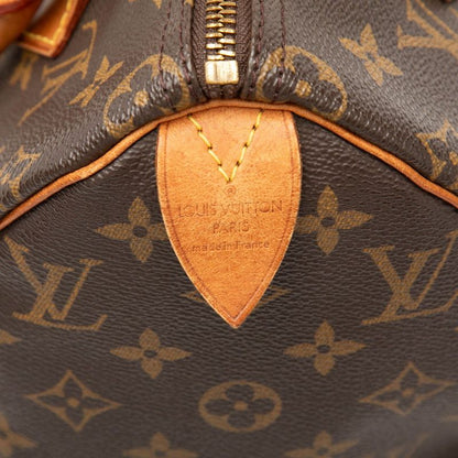 Louis Vuitton Monogram Speedy 25 Mini Boston Bag Brown Leather — view 6
