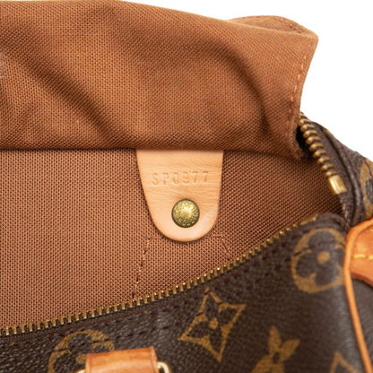 Louis Vuitton Monogram Speedy 25 Mini Boston Bag Brown Leather — view 7