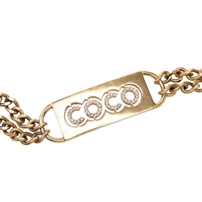 Chanel CC Logo Plate Chain Belt 02 Gold Plated — view 2