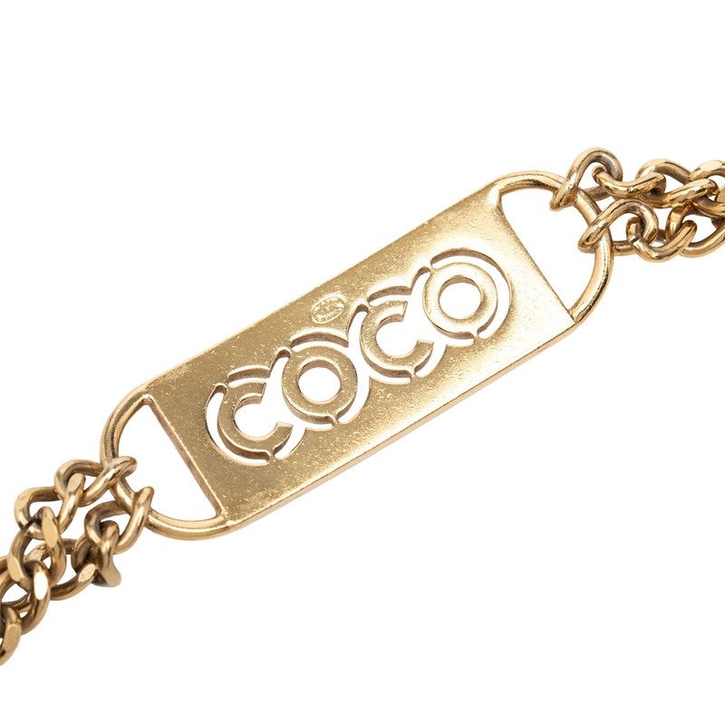 Chanel CC Logo Plate Chain Belt 02 Gold Plated — view 3